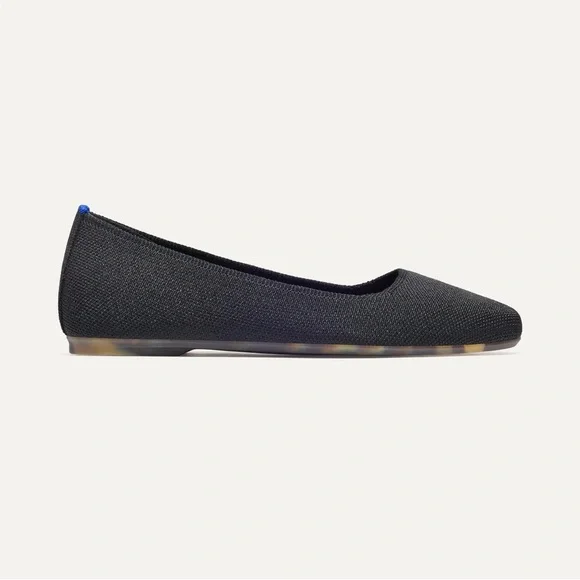 Rothy's | The Max Square Flat in Black - Picture 6 of 11